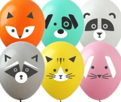 ZWIERZĄTKA balon gumowy z nadrukiem 1 szt. mix